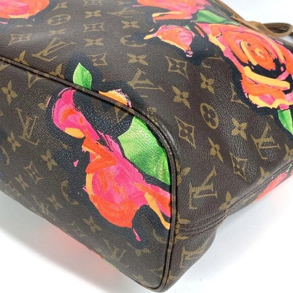 LOUIS VUITTON M48613 Monogram Rose Neverfull MM Shoulder Bag Tote Bag pink/Brown - Picture 4 of 13